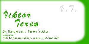 viktor terem business card
